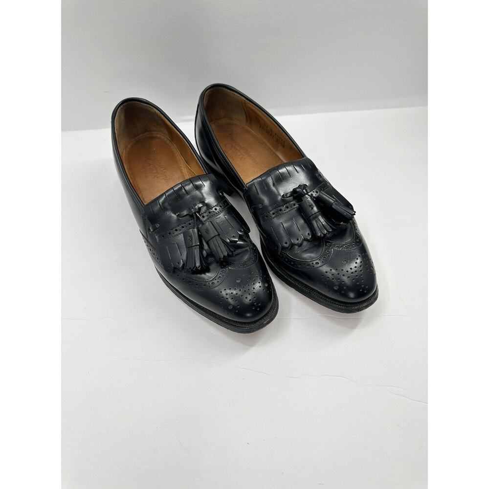Johnston & Murphy Limited Collection Black Tasssle Kiltie Loafer Mens 91/2 C